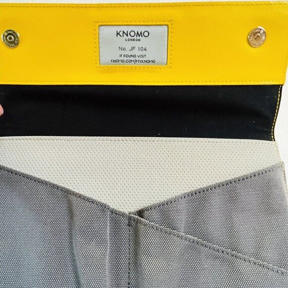 Knomo Knomad Travel Organizer Sleeve iPad Surface Pro Yellow Canvas - Picture 6 of 7